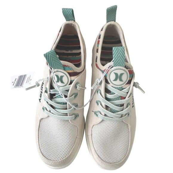 Hurley Castaic Beige Sneaker Size 6 Light Weight NWOB $89 Lace Up - Picture 8 of 12